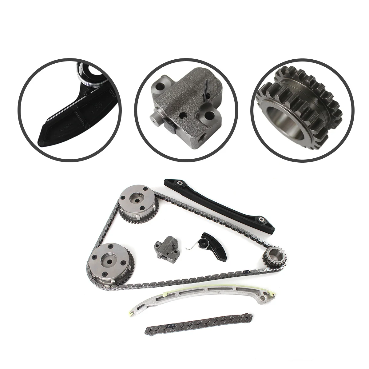 

Timing Chain Kit+2 VVT CJ5E6C525AD+CJ5E6C524AD Oil Pump Chain For Land Rover Range Rover Evoque 2.0L Car Accessories