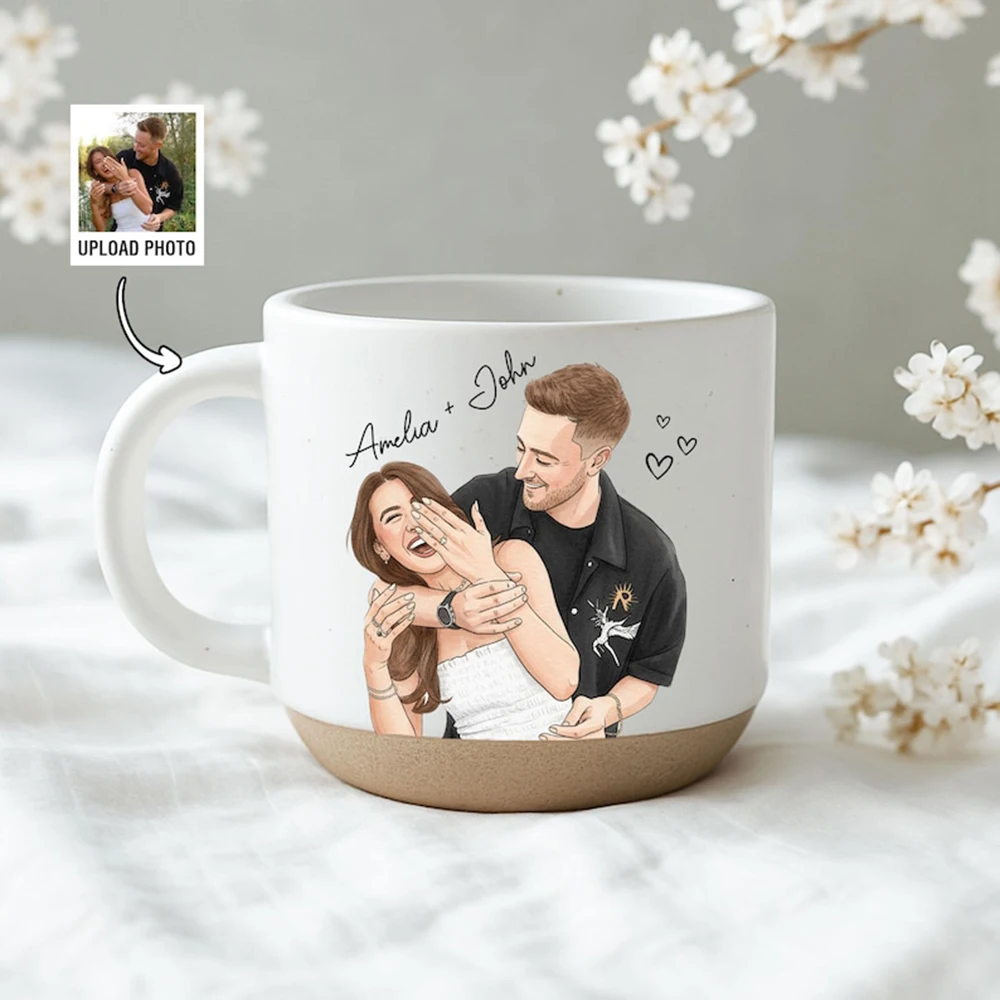 

Customized Couple Ceramic Cups Personalized Photos Couple Mug Perfect Valentine's Day Gifts Couple Home Daily Drinking Cups