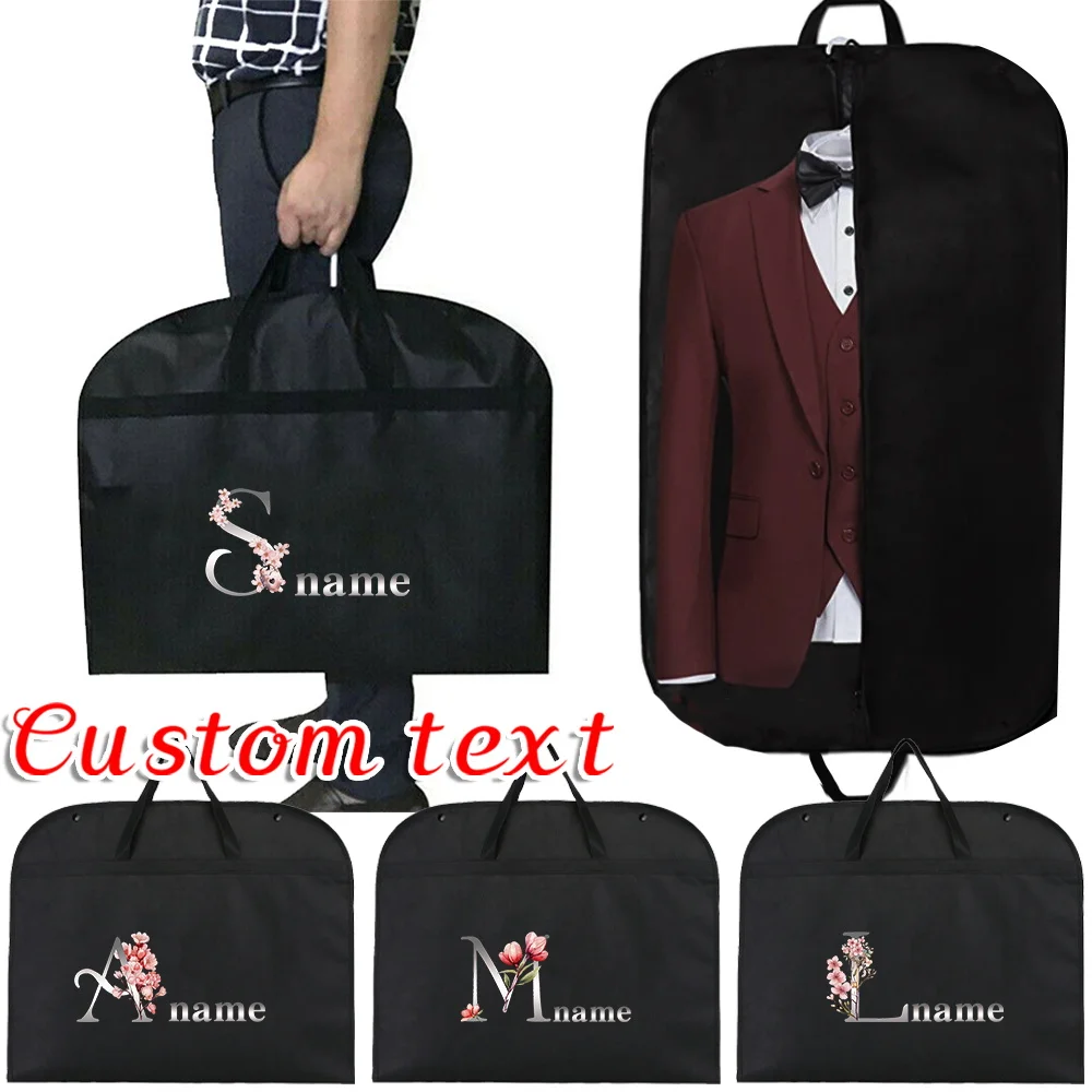 

Personalized Customized Dust-proof Clothing Protective Cover Black Fully Enclosed Clothing Cover Zipper Clothing Bag