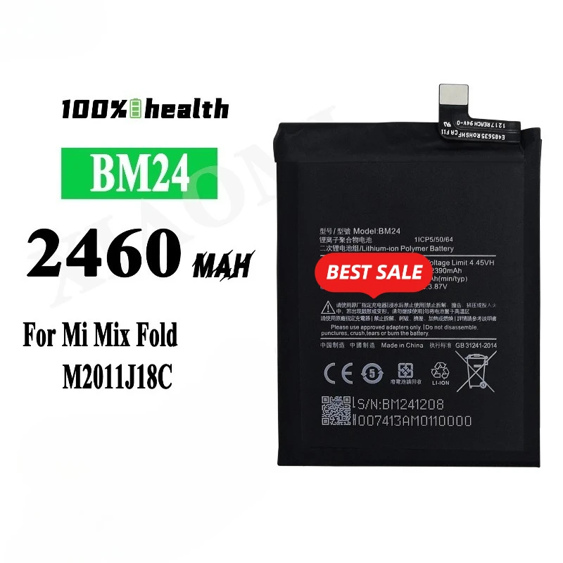 BM24/BM25 for Xiaomi Mi Mix Fold Phone Battery High Quality High Capacity Battery Replacement Bateria Grade A Cell with Tools