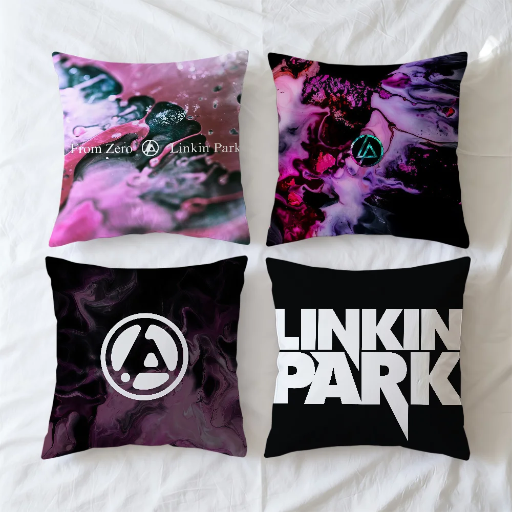 L-LinkinS-ES P-ParkS-ES BAND Cushion Cover Square Decorative Throw Pillow Case Sofa Bed Living Room Anniversary Gifts