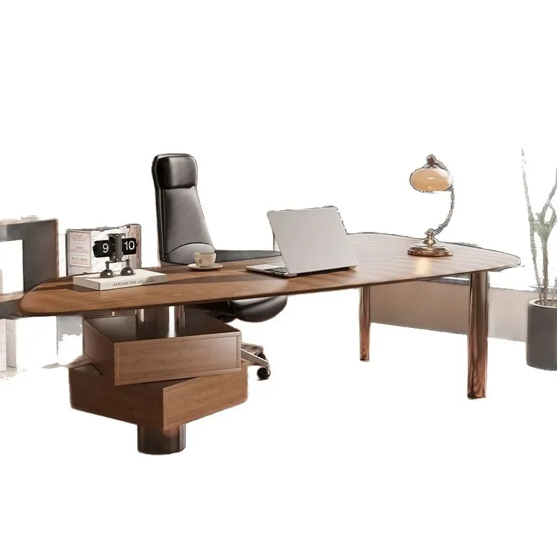 2026 new boss table boss light luxury Internet celebrity high-grade office computer desk