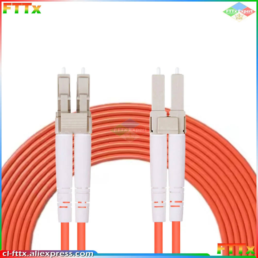 

10pcs/lot Duplex Multimode LC UPC to LC UPC optical fiber patch cord 2.0 or 3.0mm fiber jumper