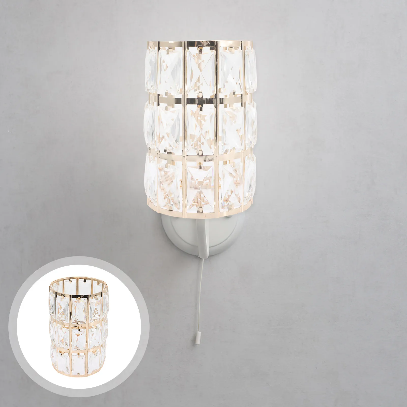 

Европейский хрустальный абажур, простой настенный светильник, элегантный рассеиватель света для дома, отеля, кафе, гостиной, спальни, декора