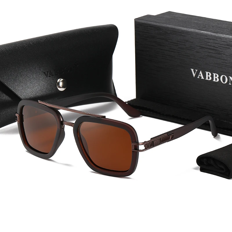 Vabbon موضة الرجال وصفة طبية نظارات مزدوجة شعاع قصر النظر نظارات رجالية جديدة عصرية مكافحة الضوء الأزرق نظارات أنيقة مكافحة التعب نظارات مسطحة اللونية 888