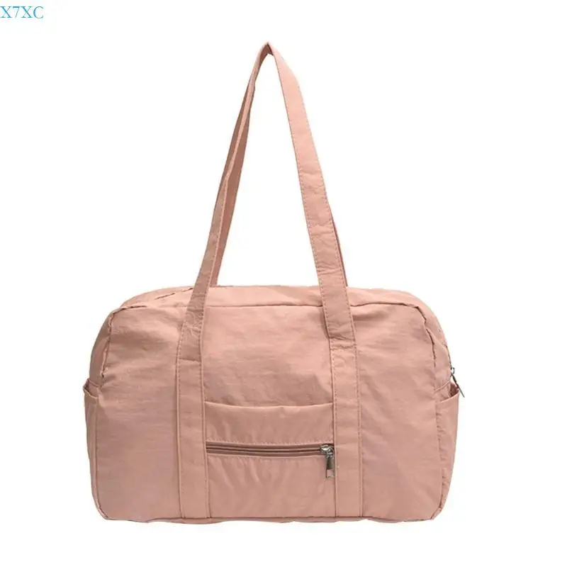 

X7XC Spacious and Trendy Handbag Nylon Travel Undearm Bag with Easy to Carry Shoulder Strap for Women and Men