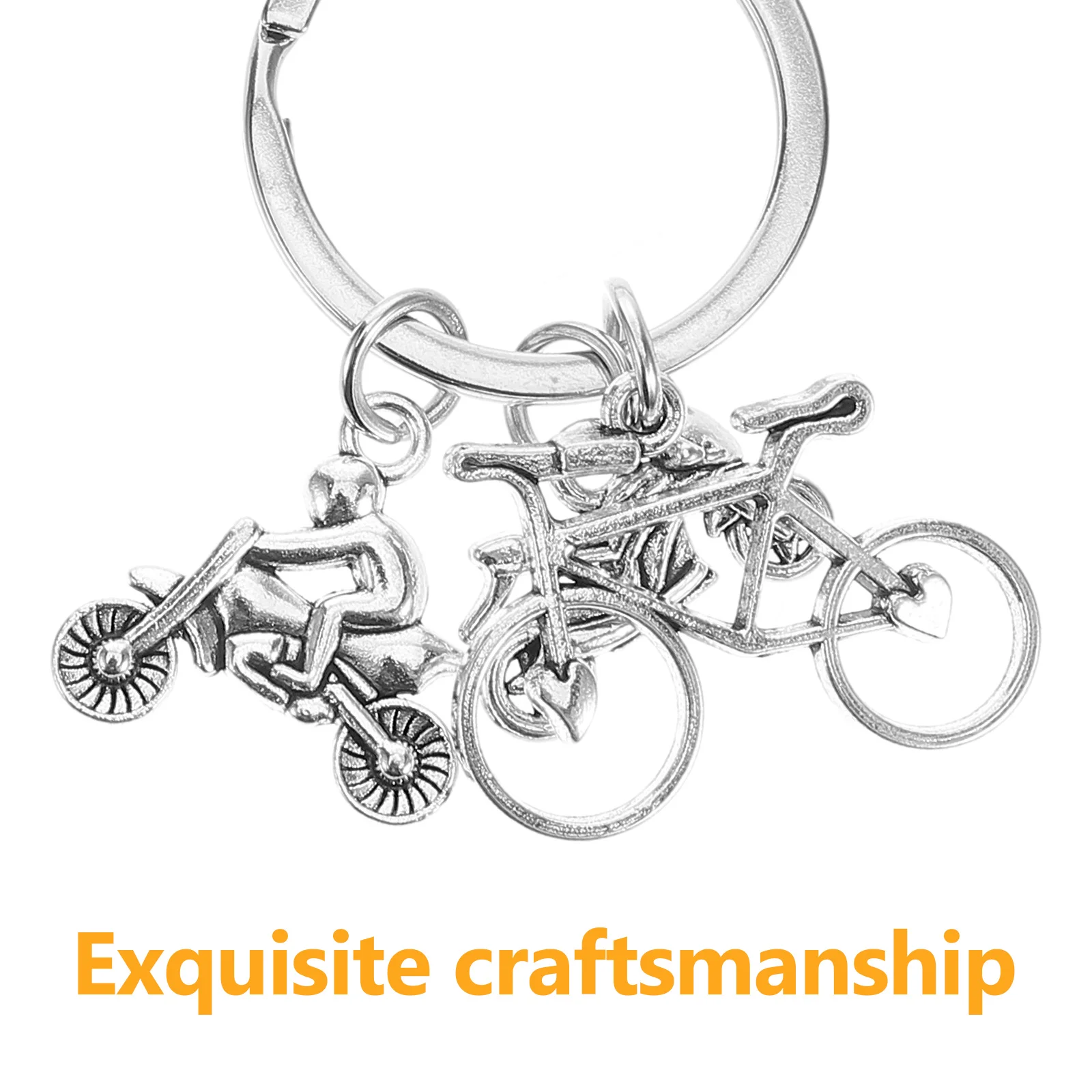 2 قطعة سلسلة المفاتيح المعدنية قلادة دراجة نارية سحر للدراجات الإبحار سيارة الرياضة مروحة اكسسوارات سبيكة حلقة رئيسية حامل الروحي #5