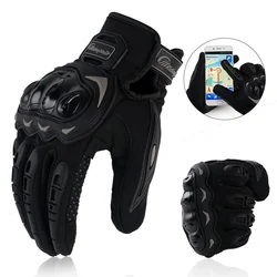 Guantes de motocicleta para hombre, protector de pantalla táctil, transpirable, para carreras, Invierno