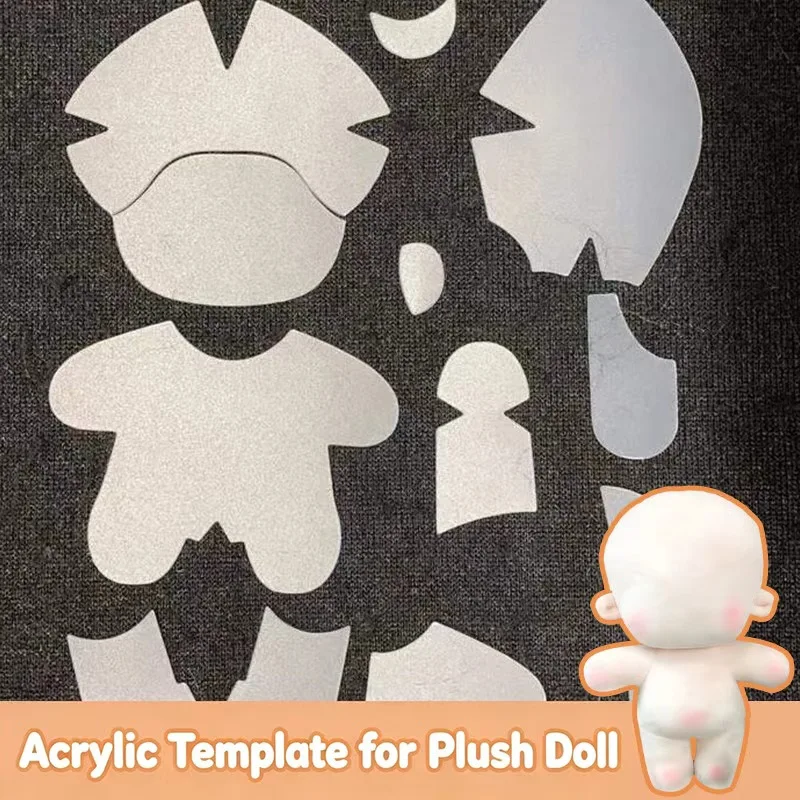 Doll Template 10 15 20cm Cotton Doll DIY Handmade Normal Chubby Body Acrylic Pattern