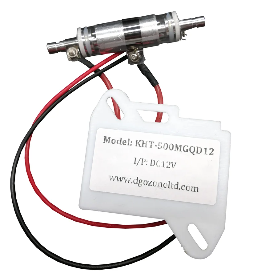 500MG Quartz Tube Ozone Generators DC12V for Air and Water Purifying Ozonoier KHT-500MGQD12