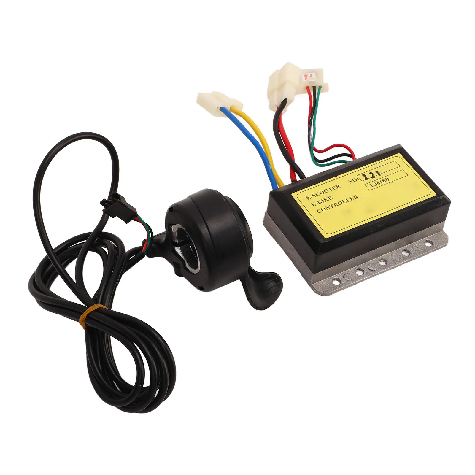

12V 250W 2Pcs Set DC Motor Speed Controller and Thumb Throttle Motorcycle Scooter Tricycle Speed Controller Kit