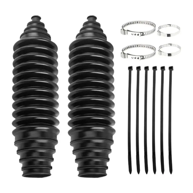 12Piece Silicone Rack Pinion Steering Gaiter Pinion Boots & Cable Ties & Clamp Kit For Rack Steering Boot Gaiter And Pinion Boot