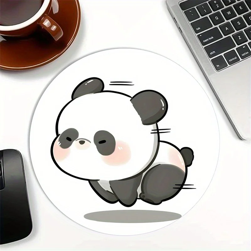 Panda dos desenhos animados anime mouse pad kawaii tapete de mesa acessórios para pc mouse pads base de borracha antiderrapante adequado para escritório e jogos