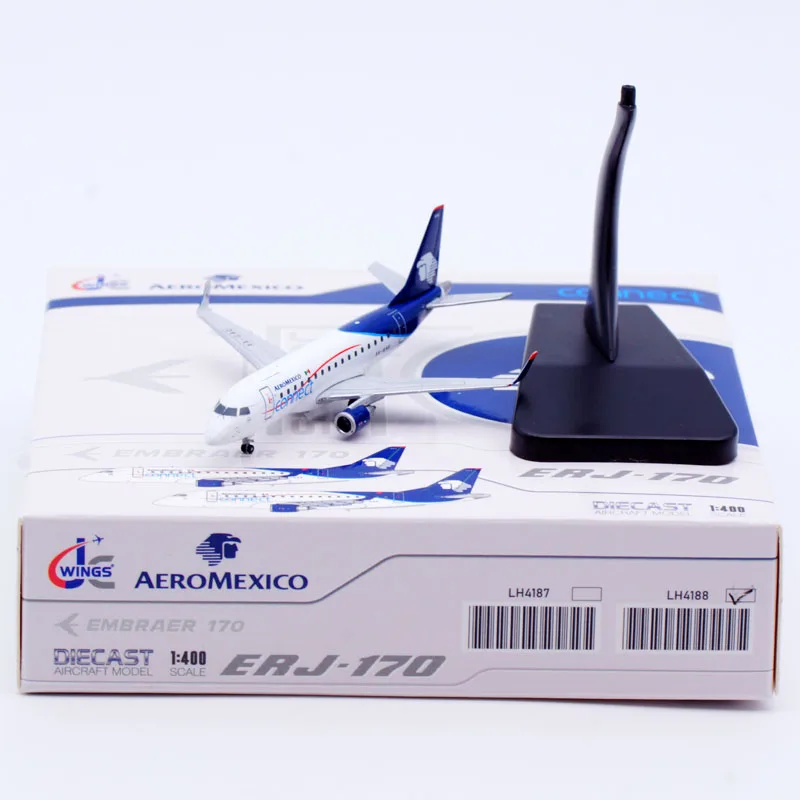 LH4188 Alloy Collectible Plane Gift JC Wings1:400 Aeromexico Connect 