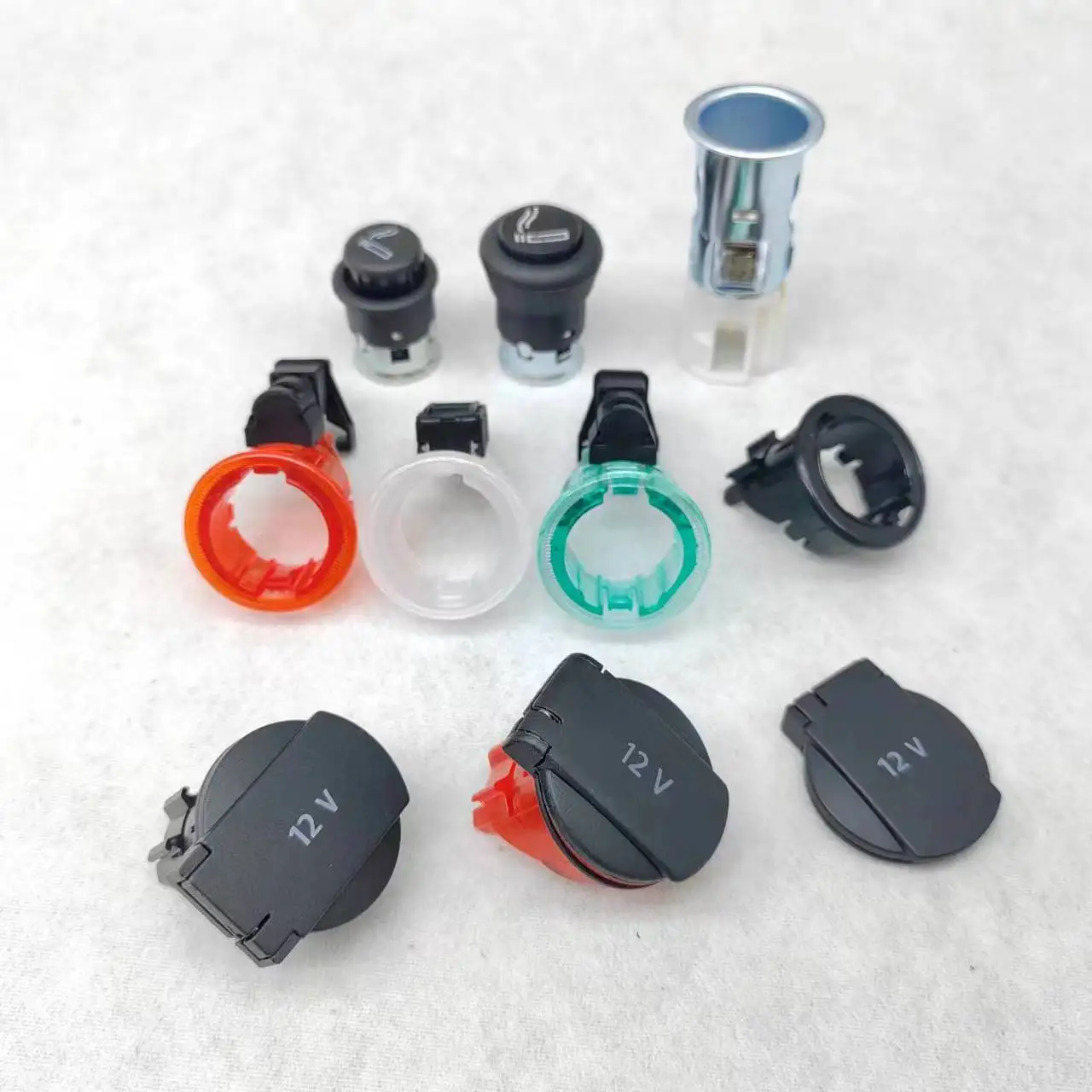 1pc For Volkswagen Tiguan PASSAT POLO LAVIDA PLUS magotan Sagitar Octavia Golf 12V cigarette lighter power socket lamp