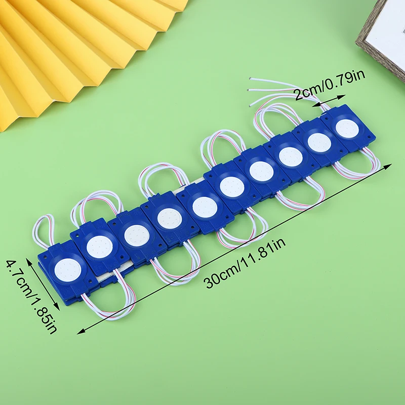 20Pcs Led Module 12V COB Mini Led Light Waterproof Advertisement Led Panel Digital Sign Warm White Red Green Blue Backlight