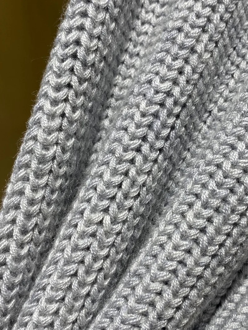 Nordic Heavyweight Alpaca Wool Thi Needle Knitted Sweater Winter Men's High Street Retro Casual Loose Sweater