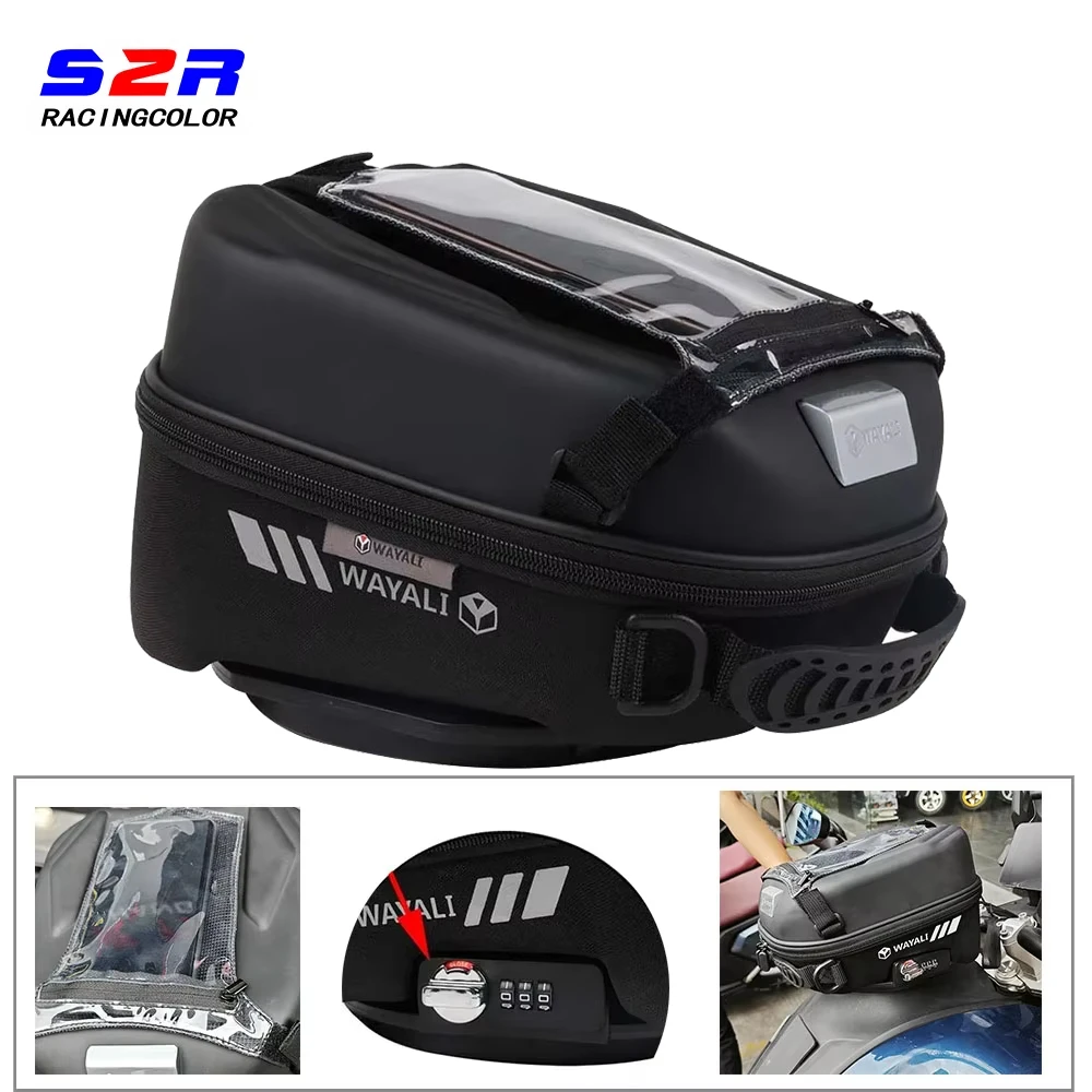 

For CFMOTO 800MT MT800 MT 800 MT IBEX 800 800t IBEX800 2023 Tank Bag Luggage Racing Backpack Tanklock Waterproof Storage Bags