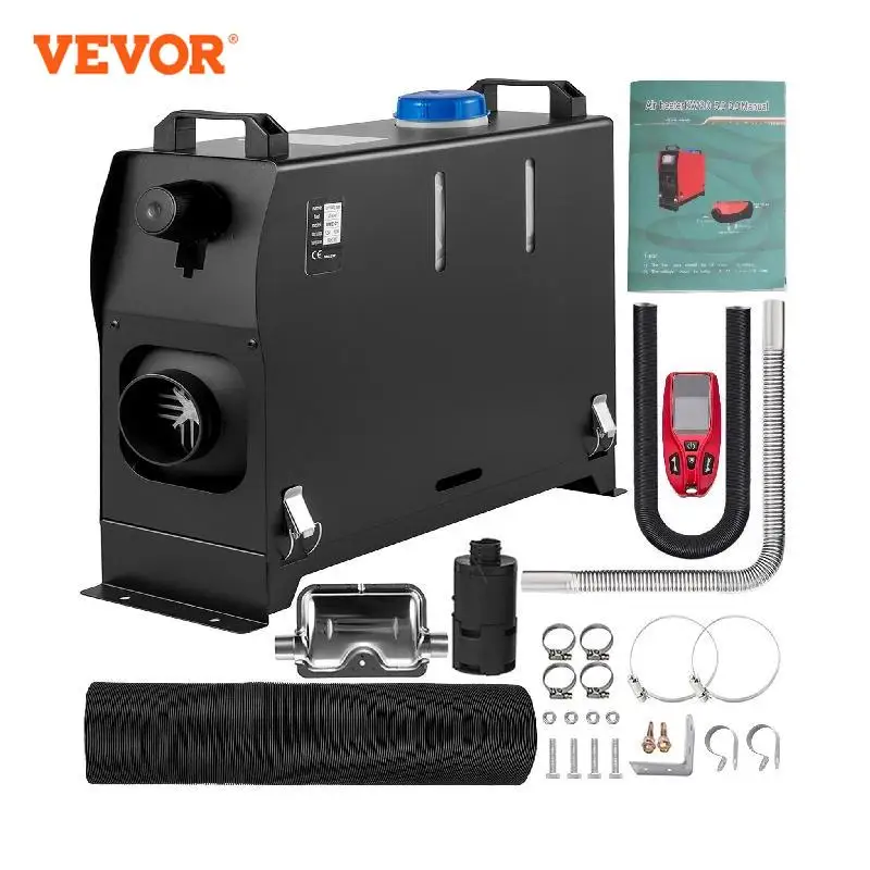 VEVOR 8KW Car Diesel Air Heater All-In-One 12V Parking Heater With Knob Switch Silencer for Vans RVs Bus Truck Boats Heating