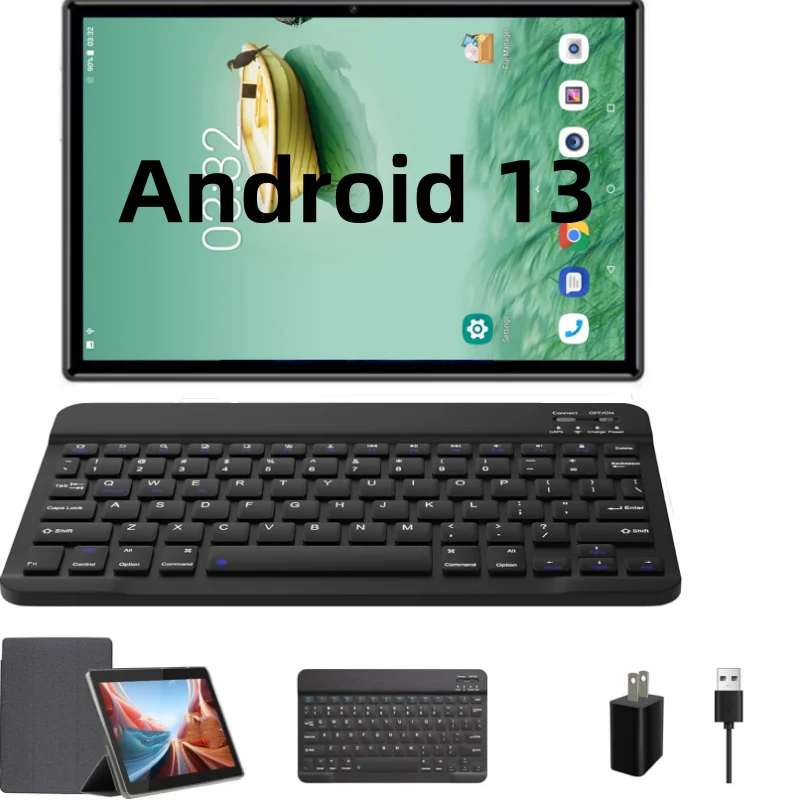 10.1 INCH 2GB RAM 32GB ROM  P70 Android 13 Tablet PC MT6757 4G + WIFI  Sim Card 4G Calls 1280 x 800 pixels Dual Camera Type-C