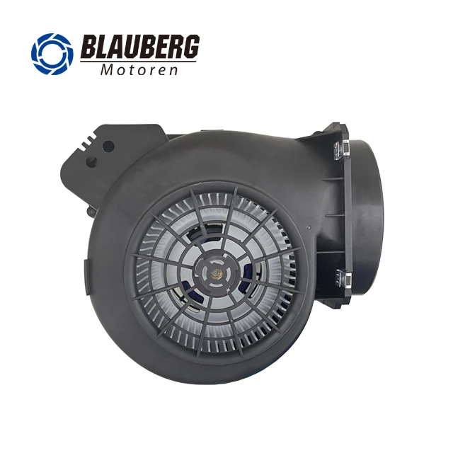 Kipas Blower Sentrifugal Plastik IP55 230v 146mm 115W dengan Dua Inlet, Pemasangan di Atap, OEM, Dapat Disesuaikan