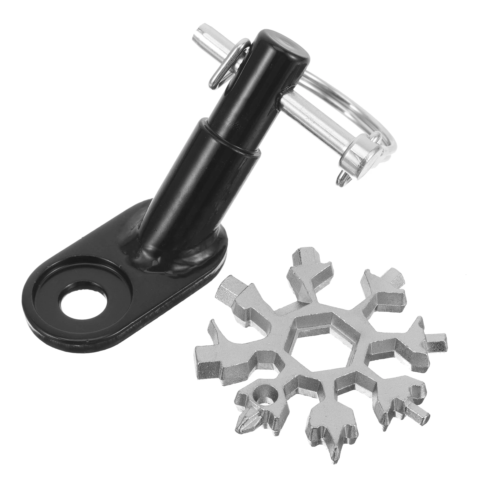 

1 Set Bike Coupler Hitch Replacement Connector Cycling Adapter Traction Head Attachment Stable Iron Joint Compatible For Most