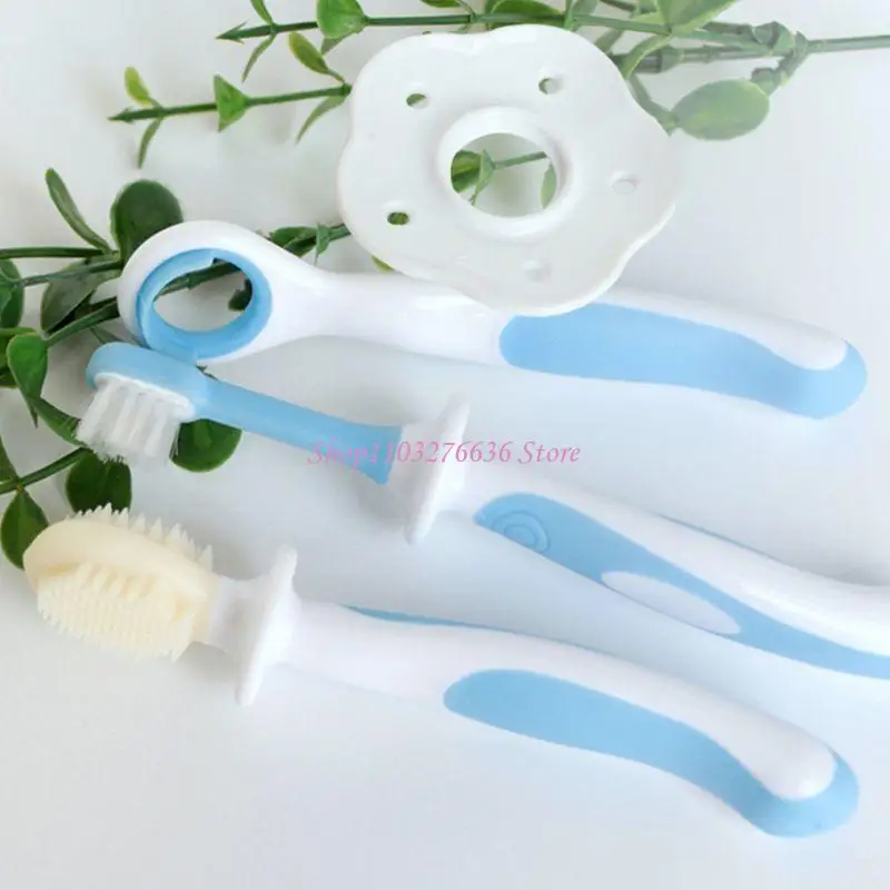 غطاء أمان للتدريب على فرشاة أسنان الأطفال R6FD، ناعم وصحي، للعناية بالأطفال الصغار