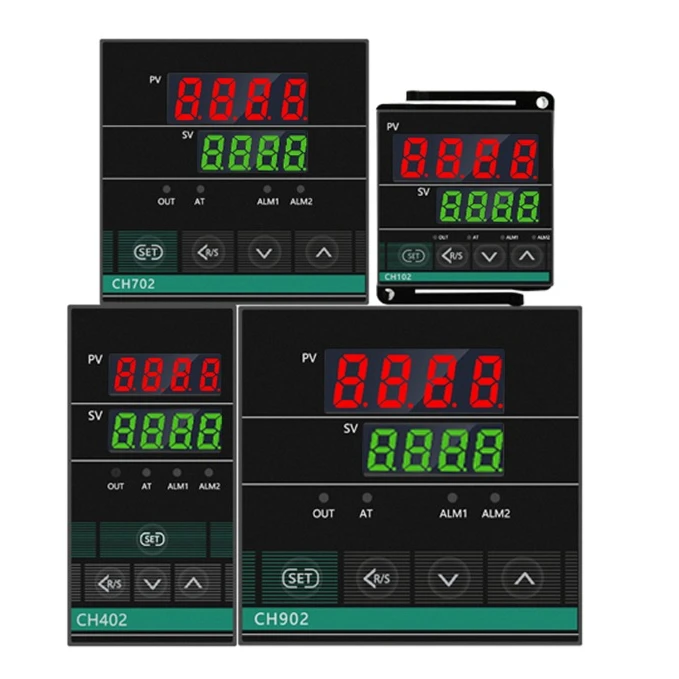المزدوج الناتج العالمي المدخلات ترموستات منظم درجة الحرارة الرقمي PID تحكم CH102 CH402 CH702 CH902 SSR التتابع #4