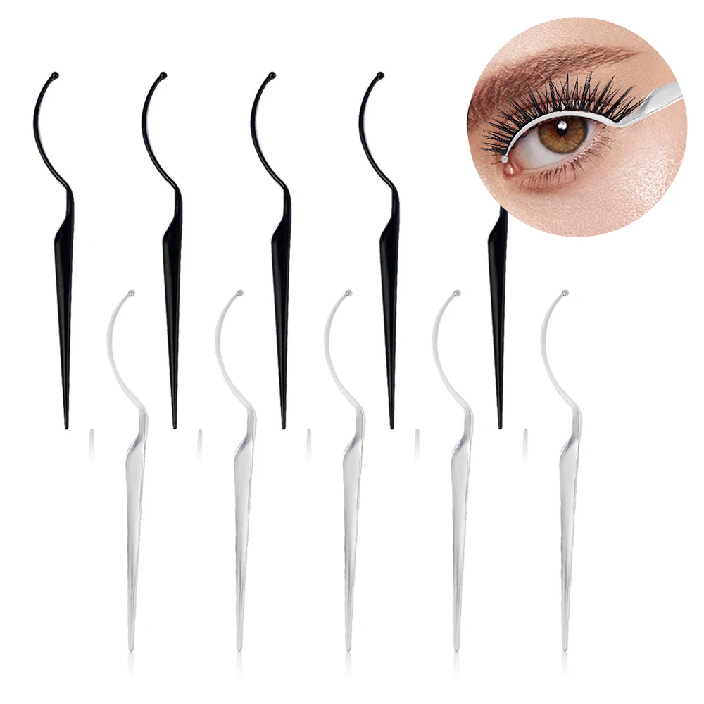 1/3/5pcs Fake Eyelash Display Stick Eyelash Extension Supplies Lashes Accessories White Black Eyelash Try-on Display Stick