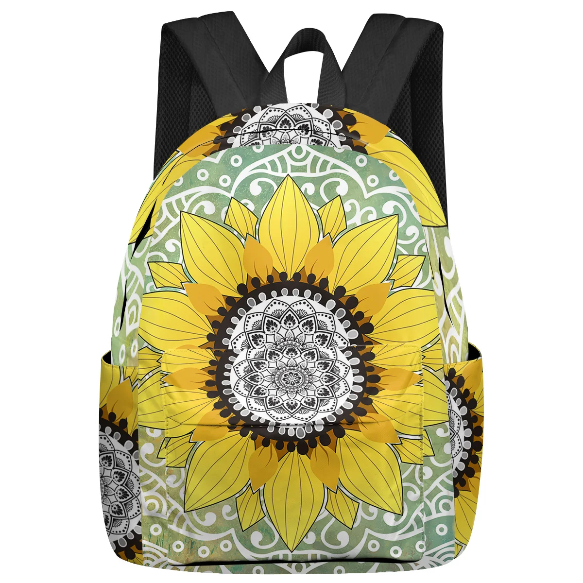 

Sunflower Mandala Feminina Backpacks Teenagers Student School Bags Laptop Custom Backpack For Men Women Female Travel Mochila