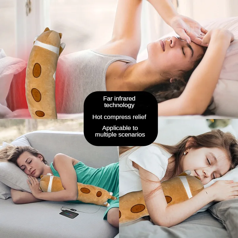 USB Heating Pad Period Heated Pillow Menstrual Colic Heater Cramps Period Neck Shoulder Pain Relief Hot Compress Heating Pad