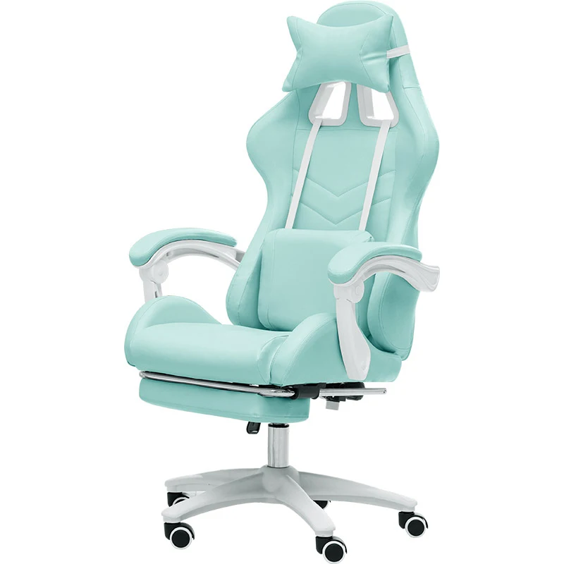 Macaron Series Pink Game Chair Girls Home Reclining Comfortable Swivel Chair Anchor Broadcast Student Game Computer Chair