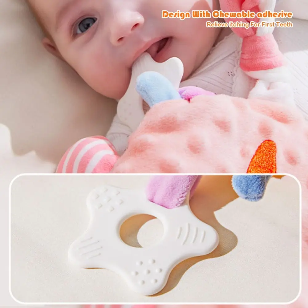 Fun Bean Velvet Fopspenen Schattig dier met bijtring Slaapspeeltje Aangrijpbaar Kenmerken Crinkle Sound Rustgevend voor baby's