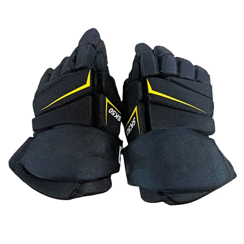 Hockey Gloves Perfect Fit Ice Hockey Gloves Durable & Lightweight Protective Equipment for Lacrosse for Youth, Junior & Senior