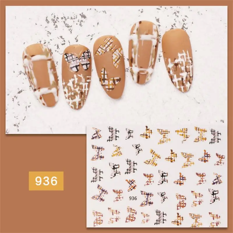 Nail Decorative Sticker 3d Retro Patch Design Easy To Operate Vivid Pattern Multiple Styles Manicure Tools Nail Stickers Sticker