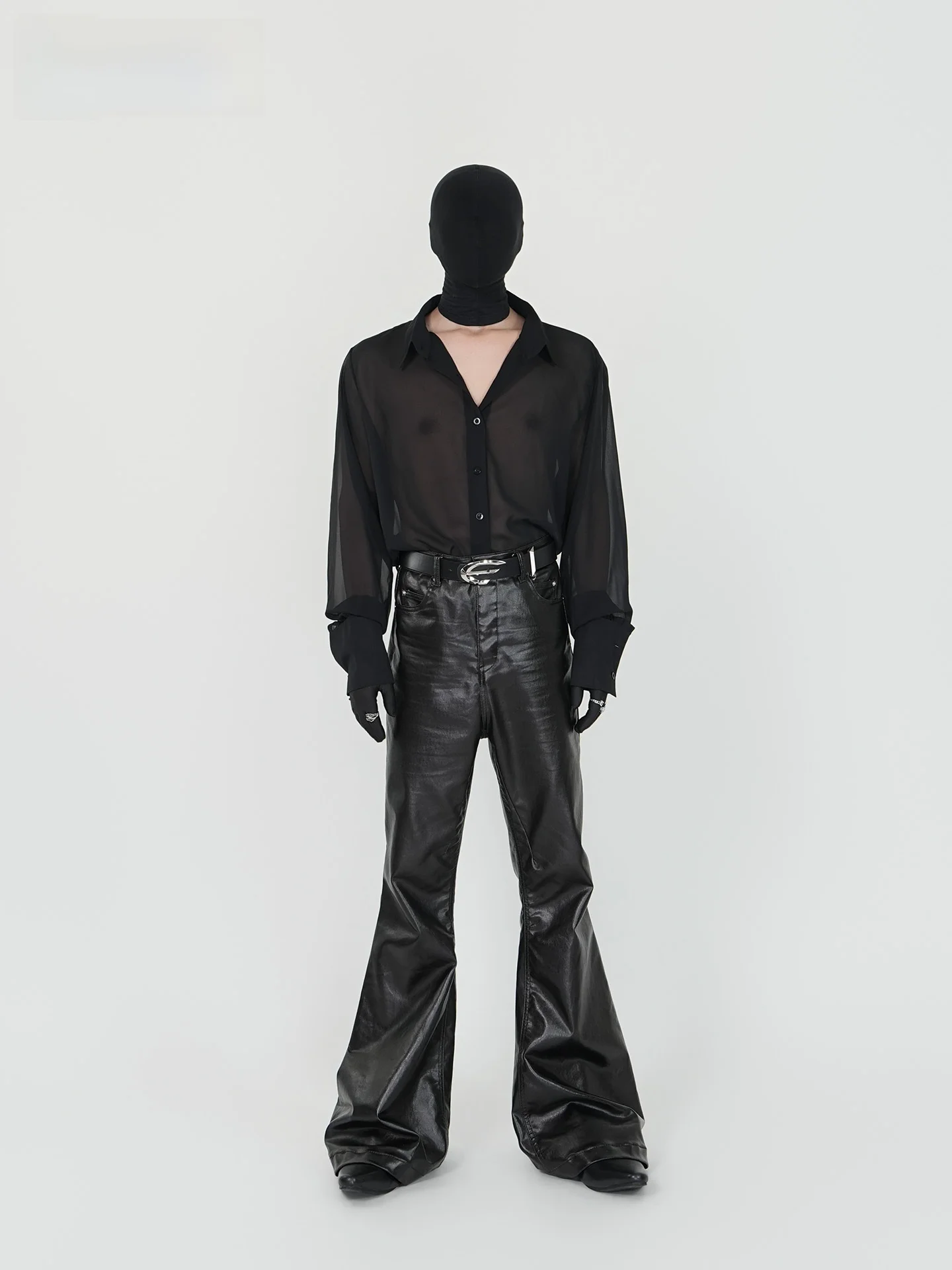 

VE2 Summer Luxury Ogees Hollow Long Sve irt ex High-End Nightclub Stage Wear Transparent Trendy White Bla Red Colors