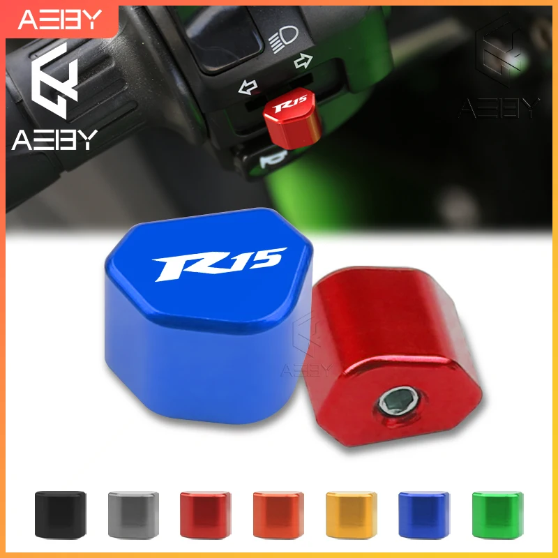 

CNC Locomotive Motorcycle Turn Signal Switch Button Replace Decorate For Yamaha YZFR15 YZF R15 Steering Switch Accessories