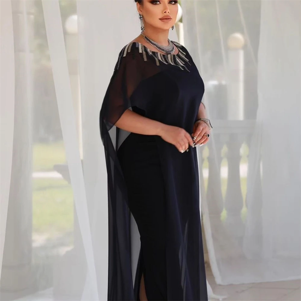 Spersonalizowana suknia wieczorowa es Retro Exquisite Jewel Mermaid Beading Chiffon Formal Occasion Gown Dimije Albanais Traditionnelle فساتين سهرةembali?”