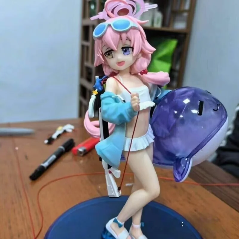 

Blue Archive Anime Game Peripherals Garage Kit Takanashi Hoshino Summer Swimsuit Collection Cute Girl Desktop Ornament Gift Toy