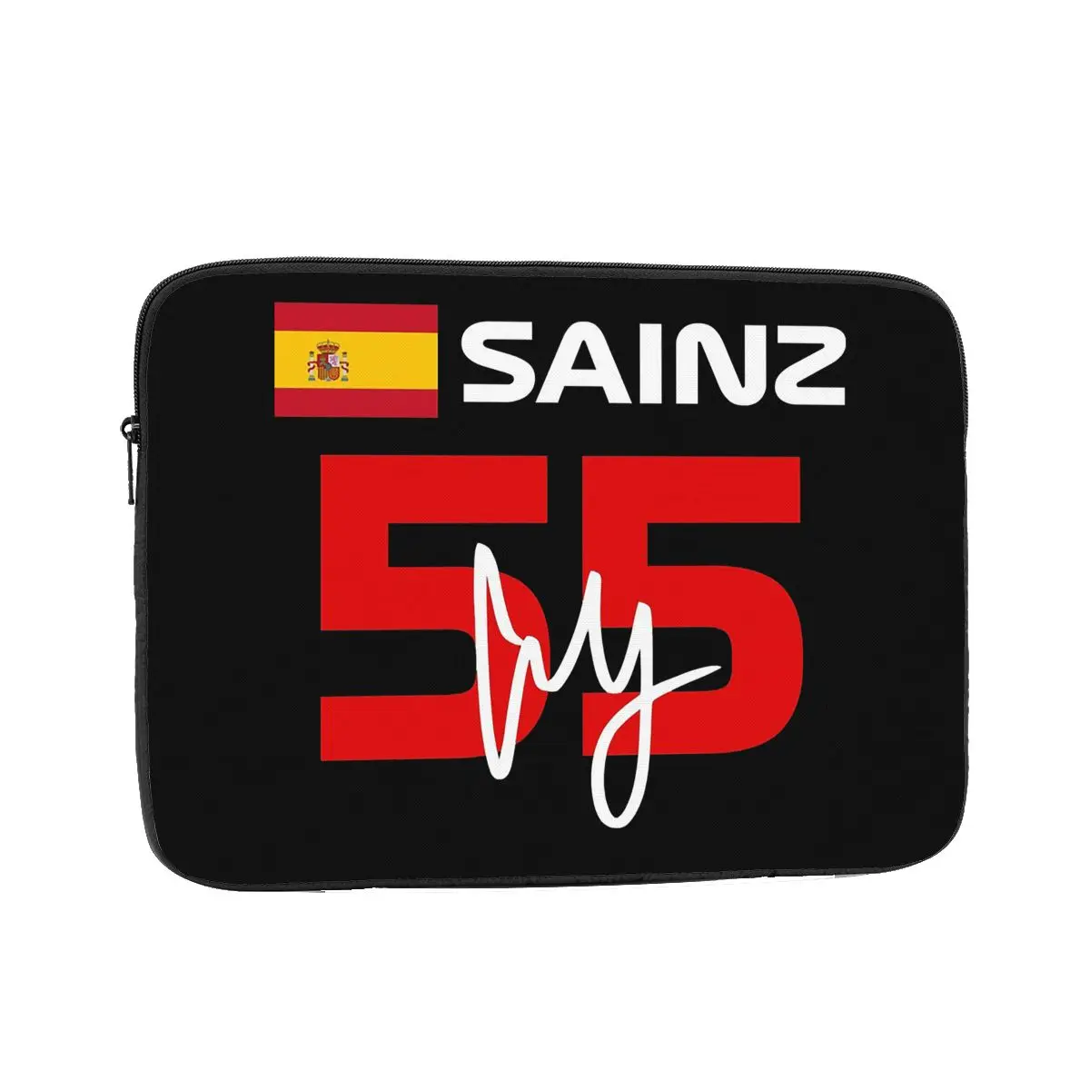 

Carlos Sainz Jr F1 Signature Graphic - темный чехол для ноутбука, сумка для ноутбука, противоударный чехол для планшета, сумка