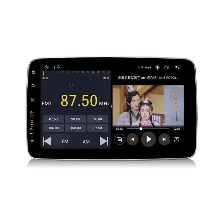 

car radio 2 din universal android11 360 degree rotatable car dvd radio player