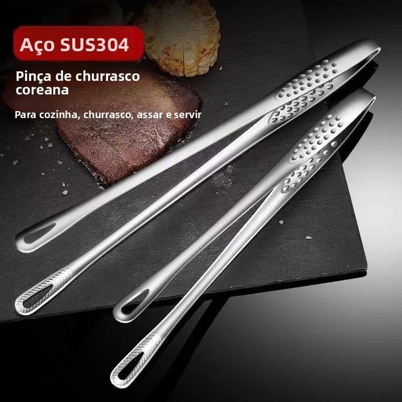 korean-style-stainless-steel-long-bbq-clamp-kitchen-home-use-food-steak-self-service-clamp-insulated-bag-for-steak