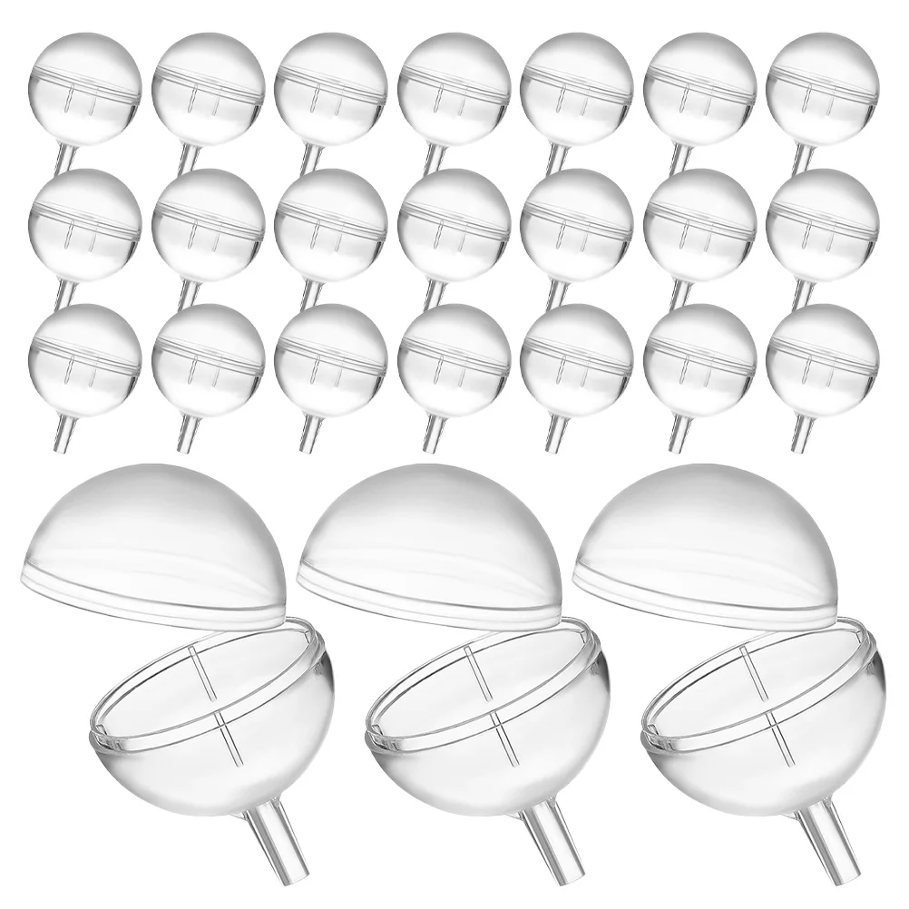 

50Pcs Chocolate Bouquet Holder Lid Plastic Round Container DIY Flower Packaging Wedding Birthday Party Supplies Decoration
