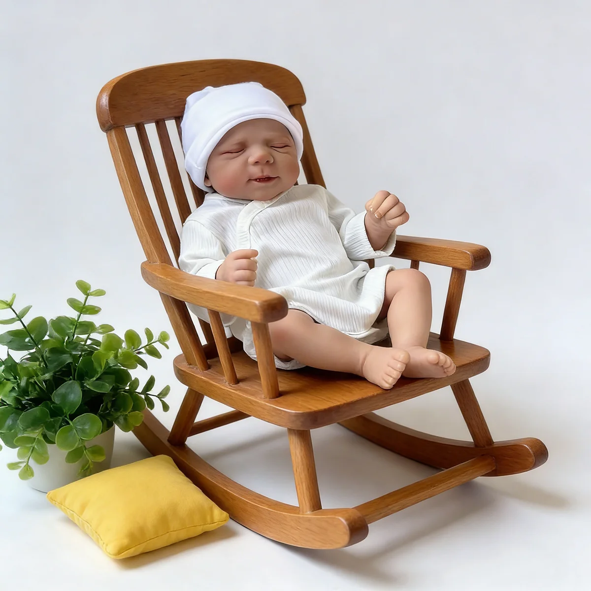 Pascale Lifelike Baby Doll 48cm (19inch) Soft Cotton Body for Boys & Girls New Year Gift