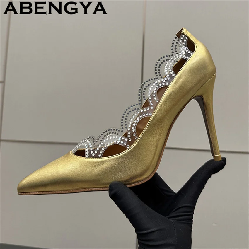 

Новые женские туфли-гладиаторы на тонком высоком каблуке с острым носком из натуральной кожи, летние сексуальные туфли для платья, zapatillas mujer