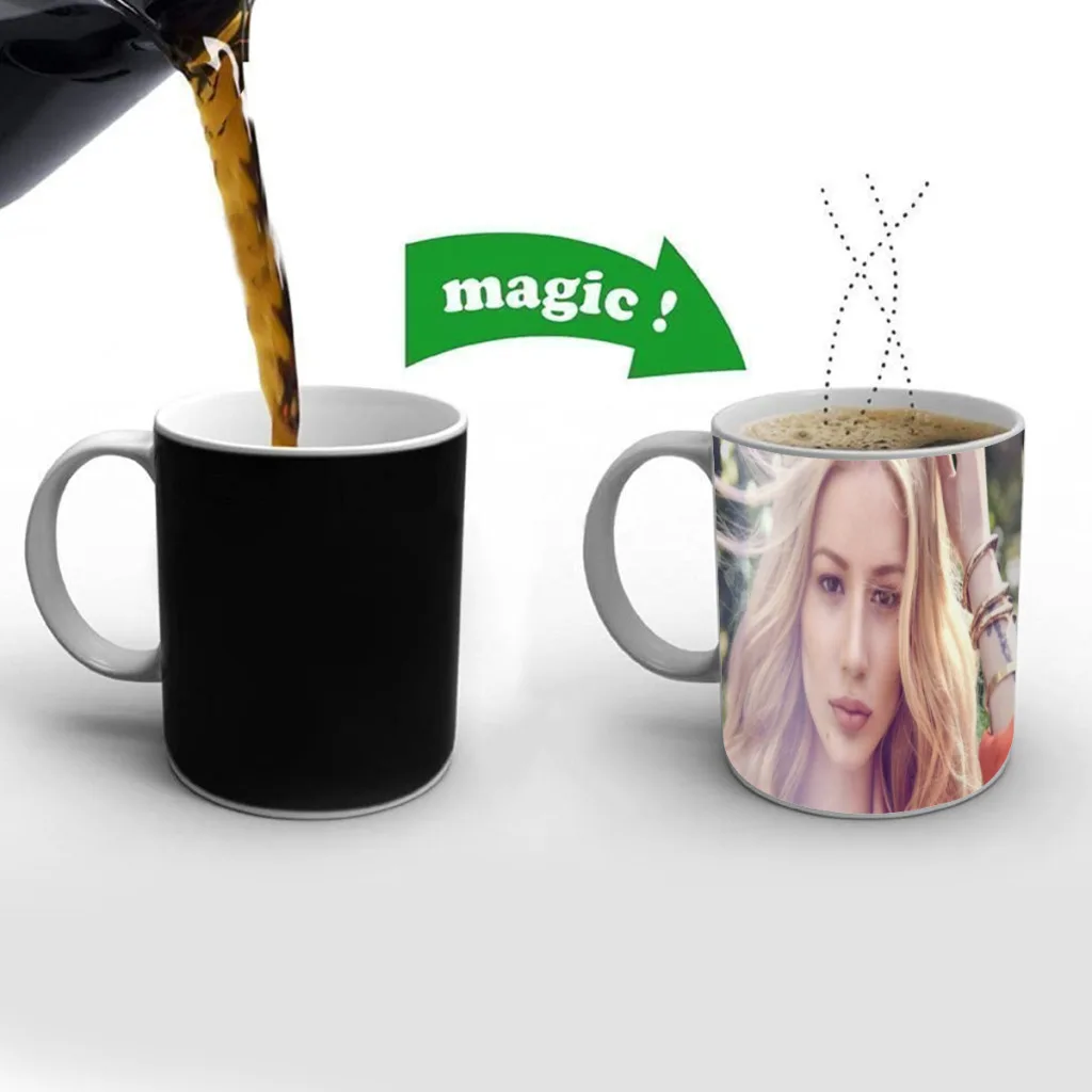 Singer Iggy Azalea Free shipping Mug Changing Color Ceramic Coffee Mugs Magic Tea Cup Best Gift For Your Friends