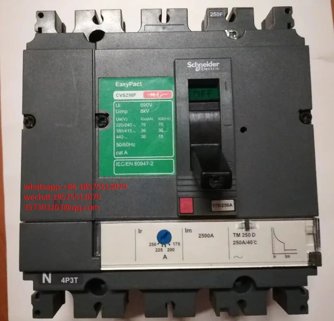 

FOR Schneider CVS250F 250A Circuit Breaker 1 PIECE