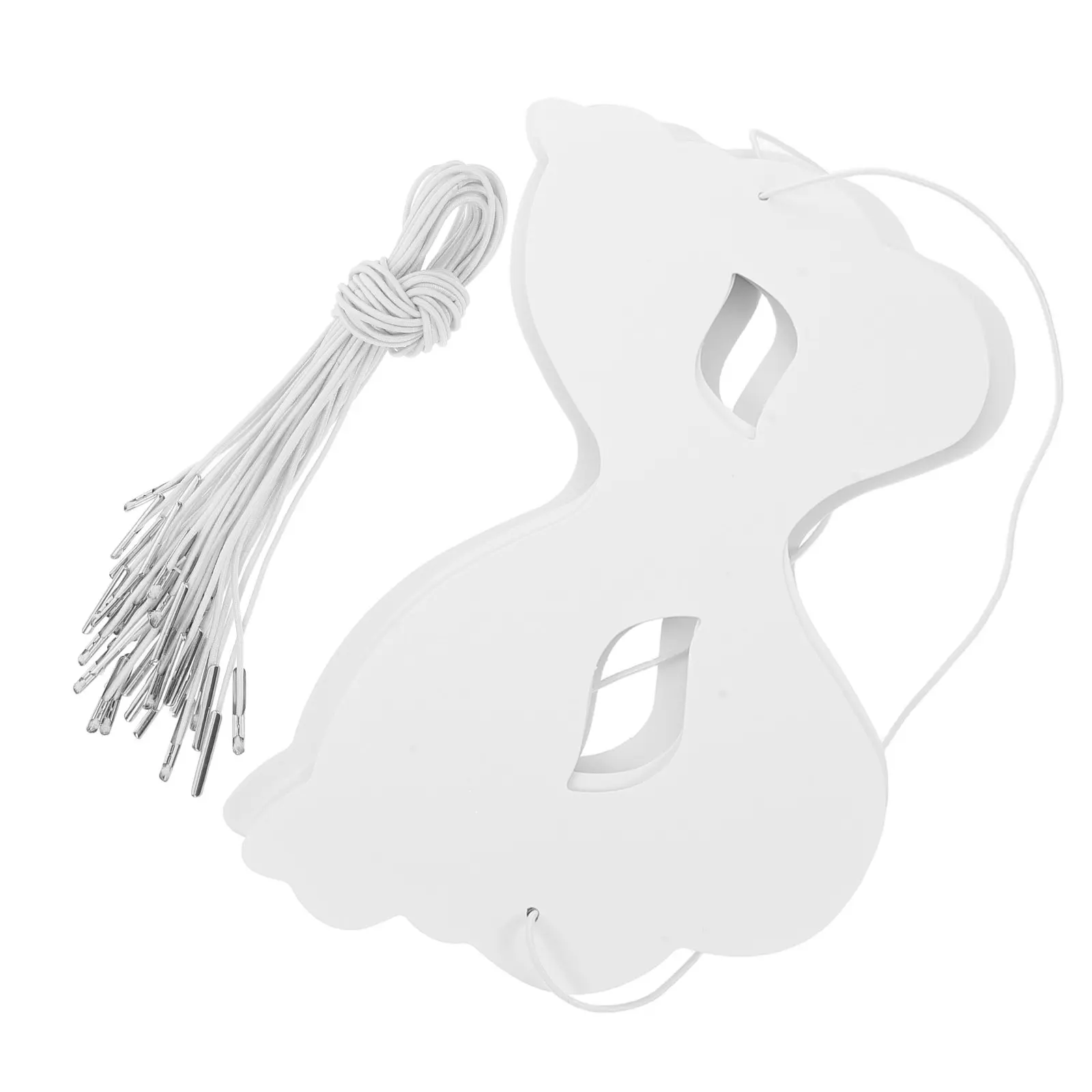 

40 шт. детских заготовок масок для росписи, белые бумажные маски для маскарада, для художественных и ремесленных проектов, Хэллоуина, Марди Гра, вечеринок, школы