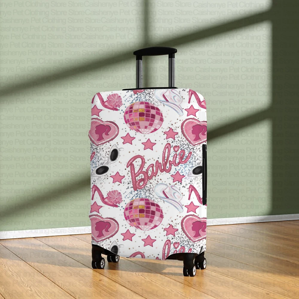 Barbie Princess Pattern Printed Luggage Cover Protective Case Fashion Girls Travel Suitcase Cover Suitable for 18-32 Inch