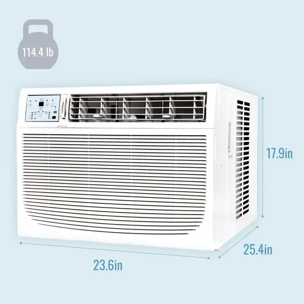 18,000 BTU jendela AC & Dehumidifier, 230V jendela Unit AC untuk apartemen, kamar besar hingga 1000 Sq.Ft.